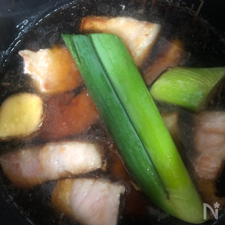 Melt-in-Your-Mouth Kakuni (Japanese Braised Pork Belly) in a Rice Cooker Process3