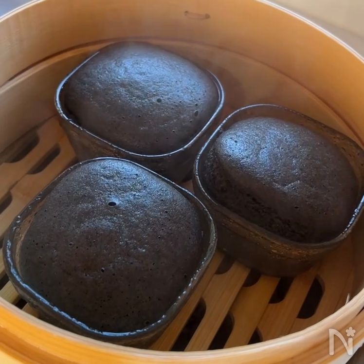 Black Sesame Steamed Bun Process8