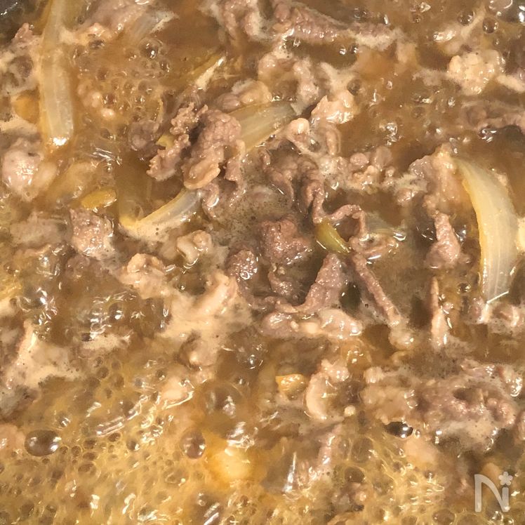 Juicy Beef Bowl (Tsuyudaku Gyudon) – Incredibly Delicious! Process2