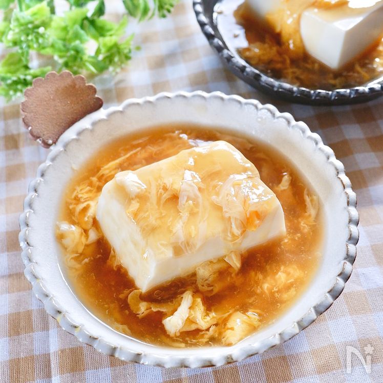 Tofu with Egg Ankake – Ready in 3 Minutes! Super Easy Recipe Process3