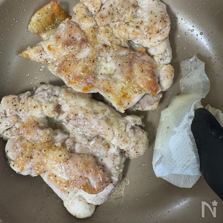 Crispy Chicken with Lemon Butter Soy Sauce Process2