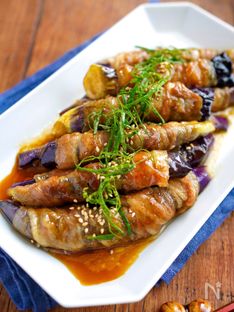 Sweet and Savory Pork-Wrapped Eggplant