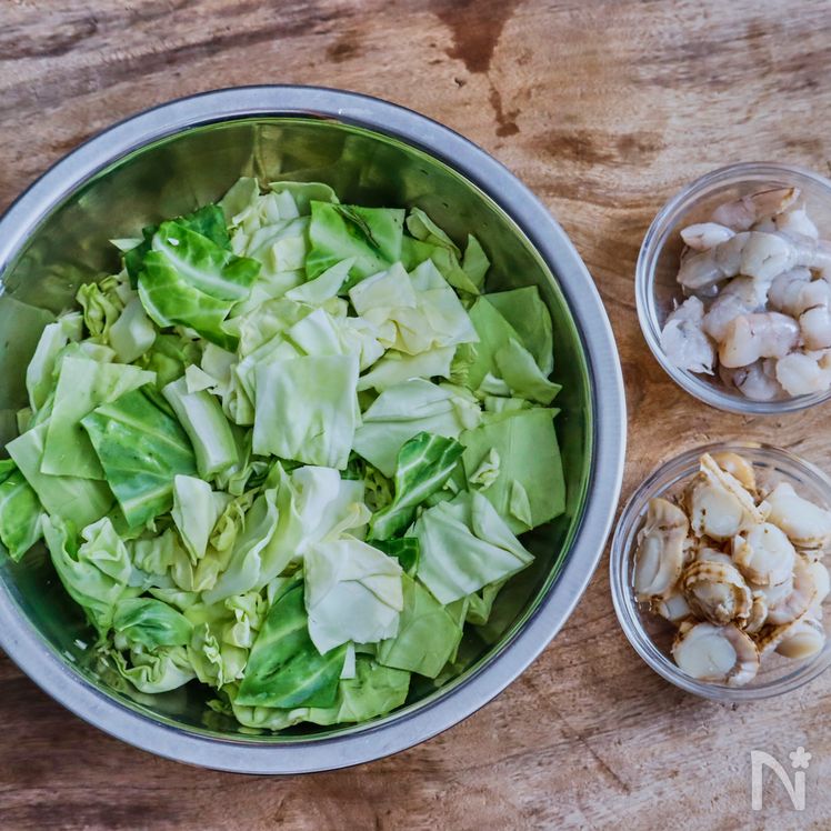 Seafood Okonomiyaki Process1