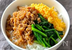 Soboro Three-Color Rice Bowl (Sanshoku Don, 三色丼)