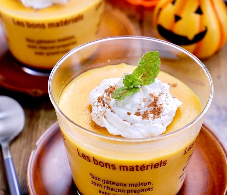 No-Bake Rich Japanese Pumpkin Custard Pudding
