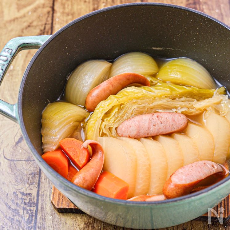 Japanese-Style Daikon Pot-au-Feu (Slow-Simmered and Tender) Process2