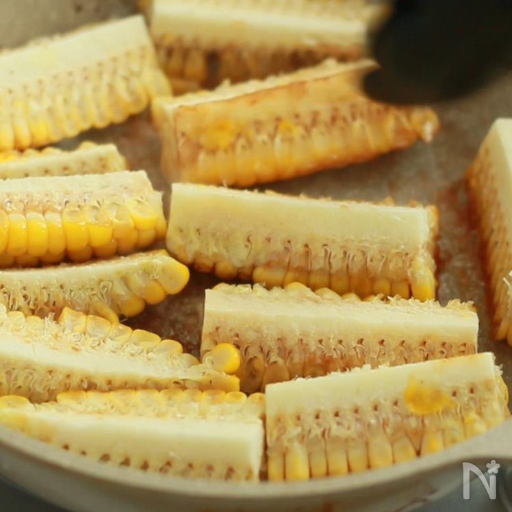 Butter Soy sauce Corn Process4