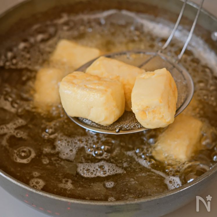 Agedashi Tofu (揚げ出し豆腐) Process6