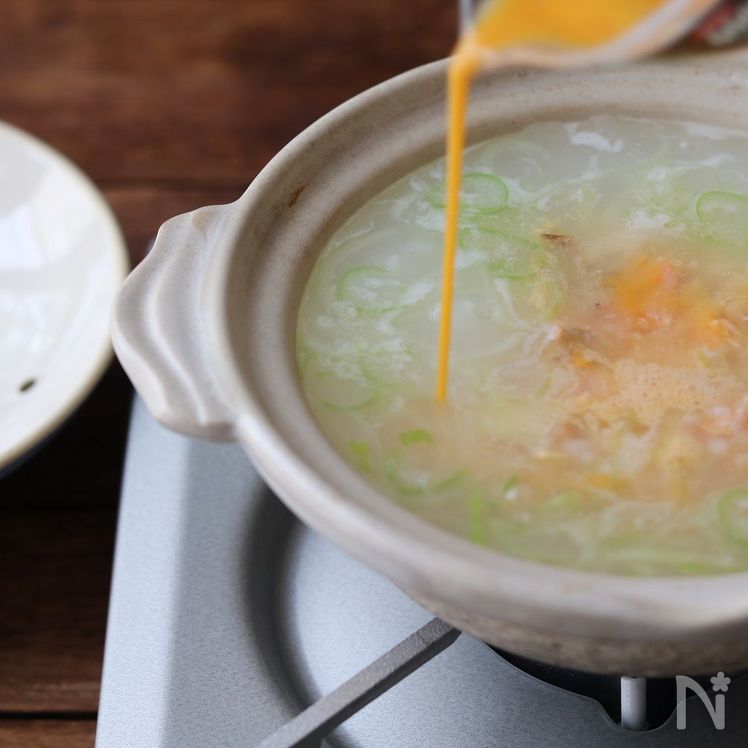 Classic Japanese Rice Porridge (Salmon Zosui) Process3