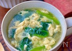 Café-Style Spinach & Fluffy Egg Soup (Showa Yoshoku Vibe)