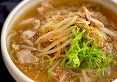Hearty Miso Pork and Bean Sprout Soup