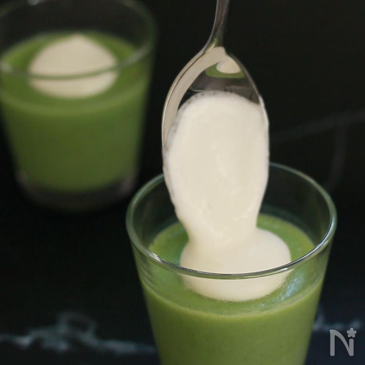 Matcha mousse Process5