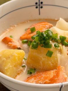 Hearty Ishikari-Style Salmon and Potato Soup