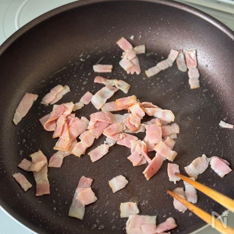 Easy Carbonara Udon Process2