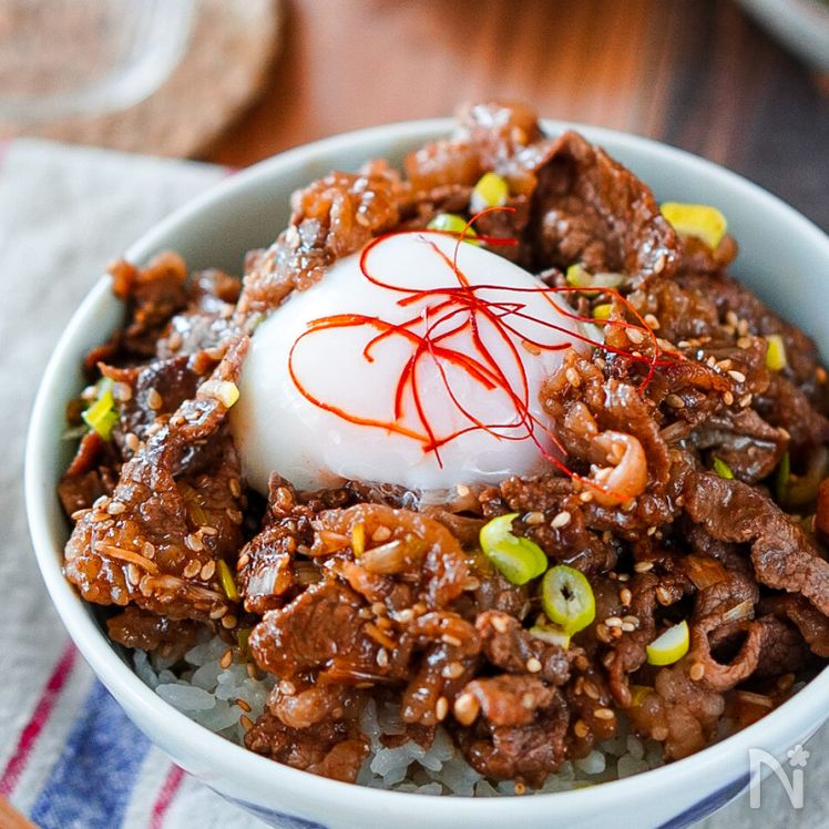 10-Minute Sweet and Savory “Stamina” Beef Bowl Process3