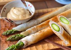 Izakaya-Style Asparagus Spring Rolls