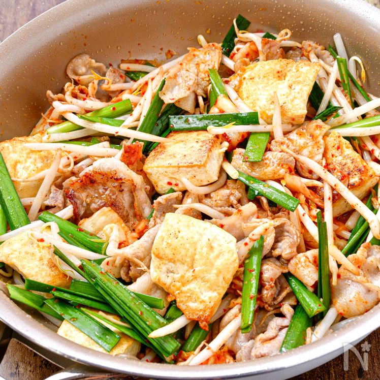 Pork and Kimchi Tofu Champuru Process3