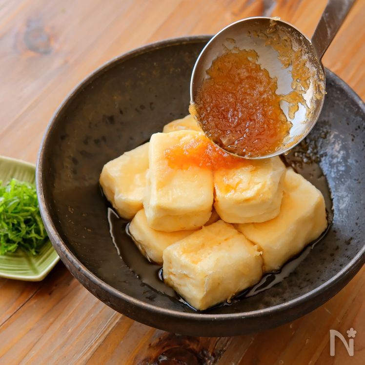 Agedashi Tofu (揚げ出し豆腐) Process8