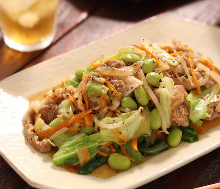 Japanese Bento-Style Pork and Vegetable Stir-Fry