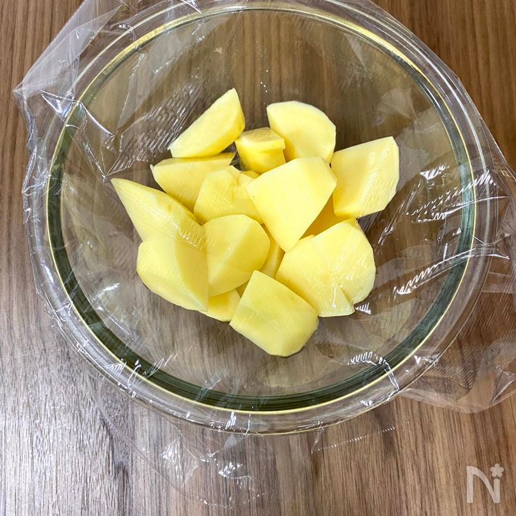 Sweet and Savory Buttered Potatoes with Ground Beef Process1