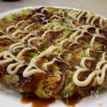 This was a nice variation on the "full-fat" version of okonmiyaki. It is light and tasty but might not be quite substantial enough for a meal. I added pork belly as Akiho suggested and served it as a side dish, with sushi as the main meal. Quick and easy to prepare, too.