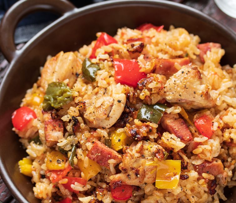 Rice Cooker Chicken Paella