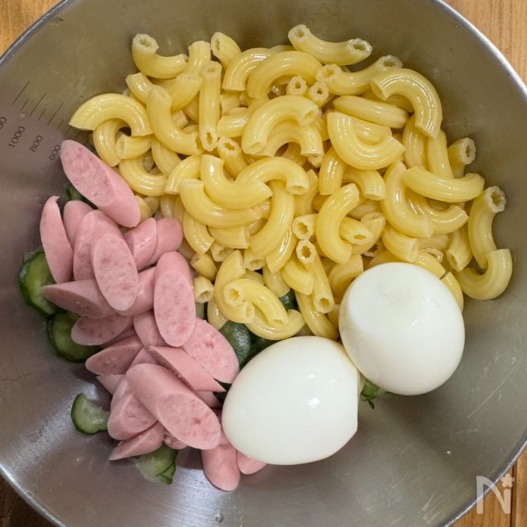 Curry-Flavored Macaroni Salad Process2