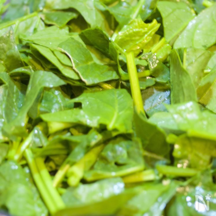 Stir-Fried Spinach and Egg Namul Process3