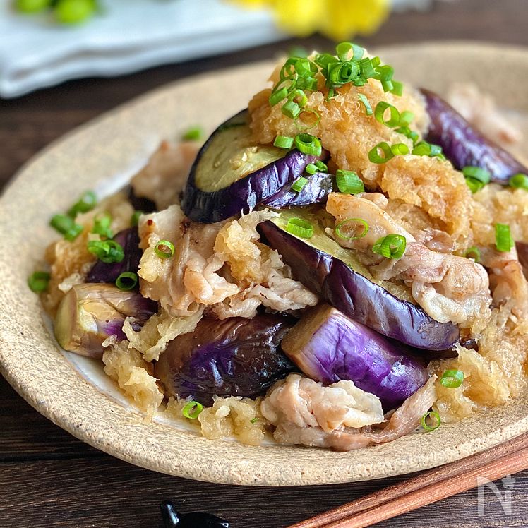 Pork Belly & Eggplant with Refreshing Grated Daikon Ponzu Sauce Process5