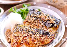 Sweet Mirin-Glazed Mackerel with Sesame Seeds