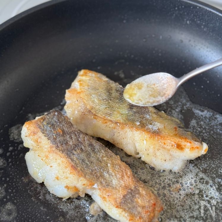 Pan-Seared Cod with Lemon Butter Sauce (Tara Meunière) Process6
