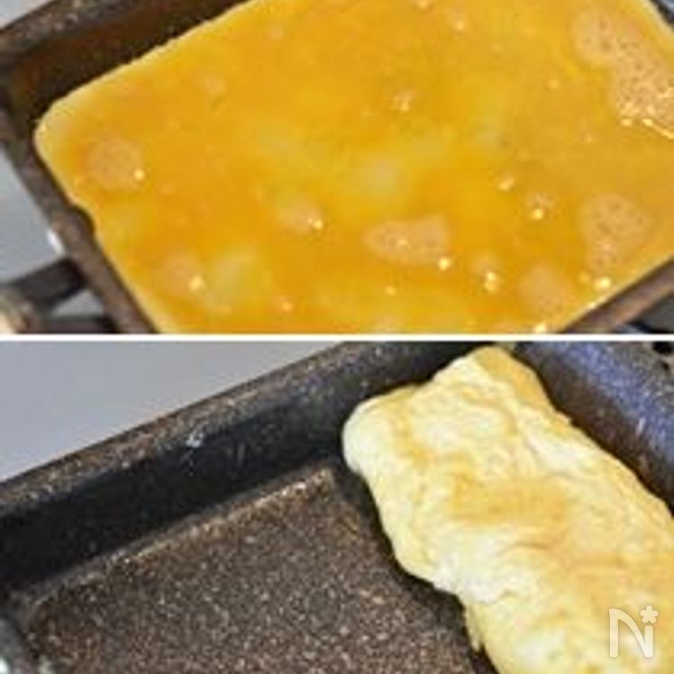 Japanese Rolled Omelet with Shirodashi (White Dashi) Process2