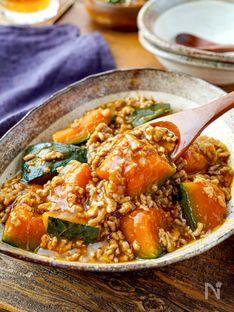 Tender Kabocha Simmered with Savory Pork Soboro