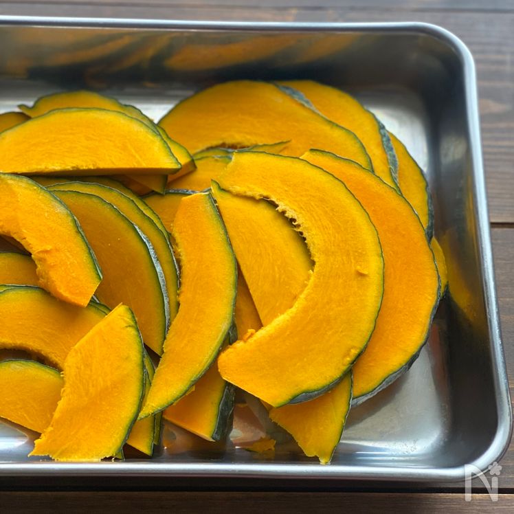 Easy Microwave Kabocha & Meat Mille-Feuille Preparation
