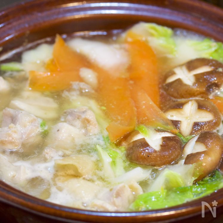 Healthy Chicken Salt Hot Pot (Tori Shio Nabe) – Ready in 10 Minutes Process5