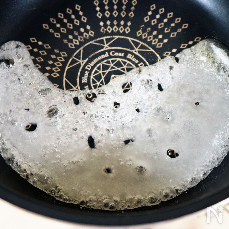 Silky Matcha Pudding Process1