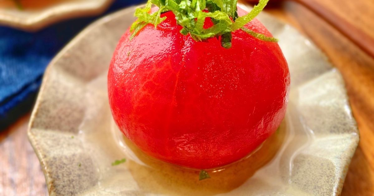 Marinated Whole Tomatoes in Shiro-Dashi | Tokyo Recipes by Nadia