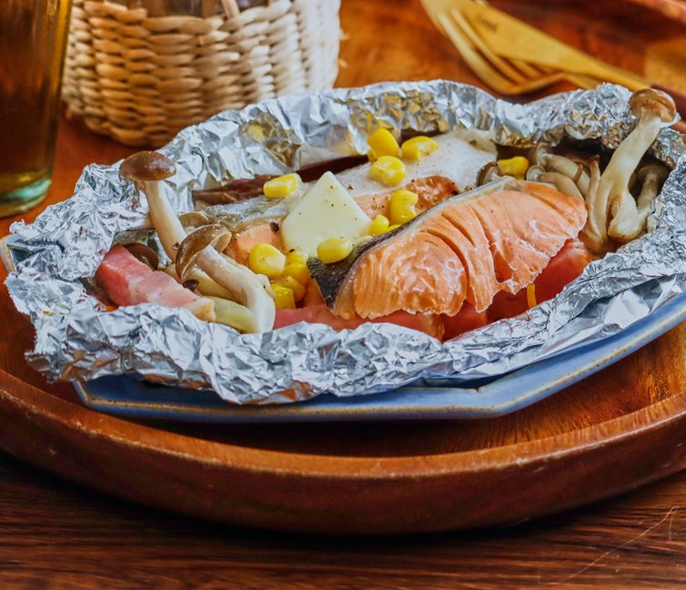 Foil-grilled Salmon Packets (Foil Yaki)