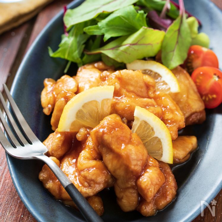 Japanese Lemon Chicken (Tori no Lemon-ni) Process5