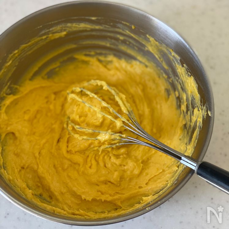 Kabocha Cheesecake with Chocolate Cookie Crust (かぼちゃのチーズケーキ) Process7