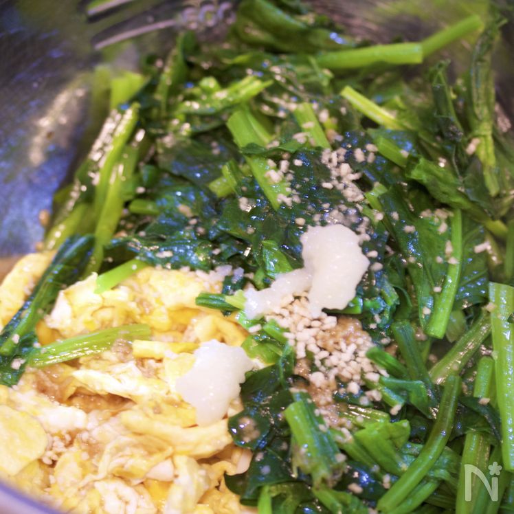 Stir-Fried Spinach and Egg Namul Process4