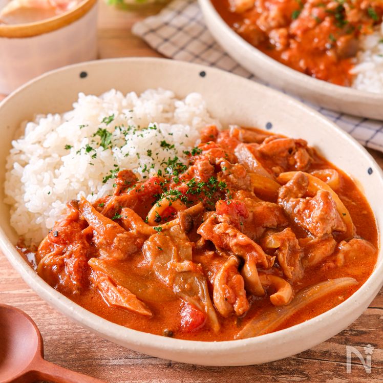 Rich and Savory Pork Hayashi Rice (Hashed Pork with Tomato Sauce) Process4