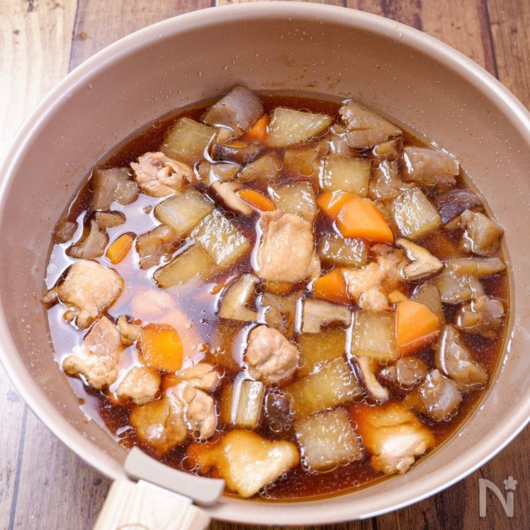 Japanese Simmered Chicken and Root Vegetables –  Richly-Flavored Comfort Dish Process3