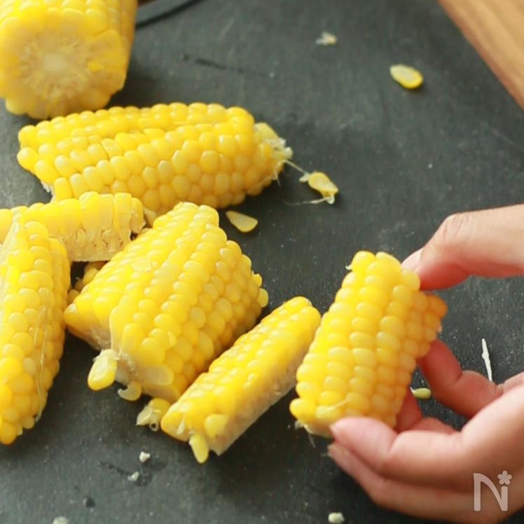Butter Soy sauce Corn Process2