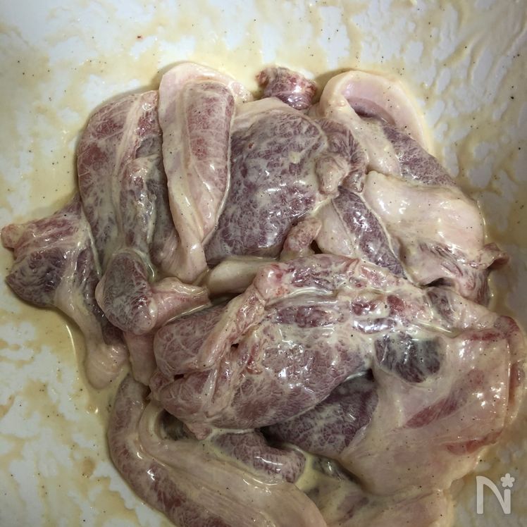 Garlic Miso Pork Sauté Process1