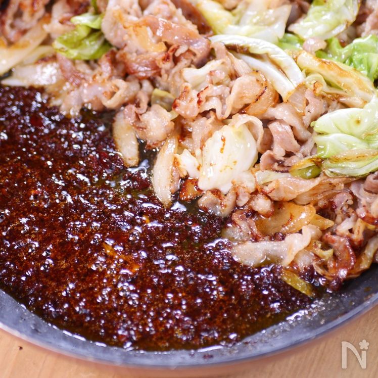 Pork Belly and Cabbage Sweet & Spicy Miso Stir-Fry Process4