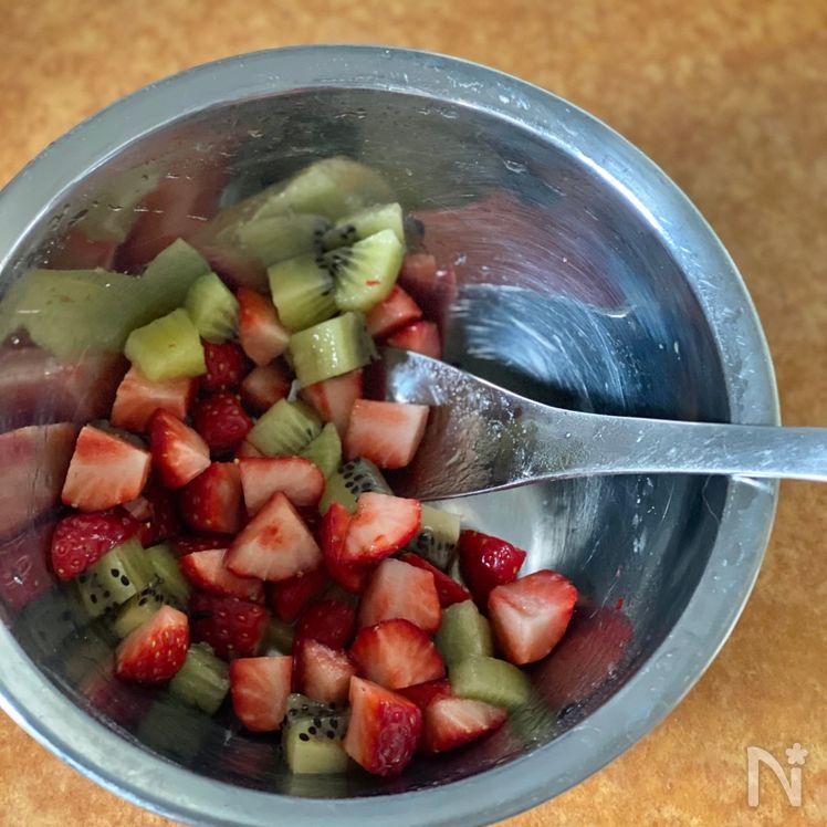 Fruit Kinton (Mashed Sweet Potatoes with Fruit) Process2