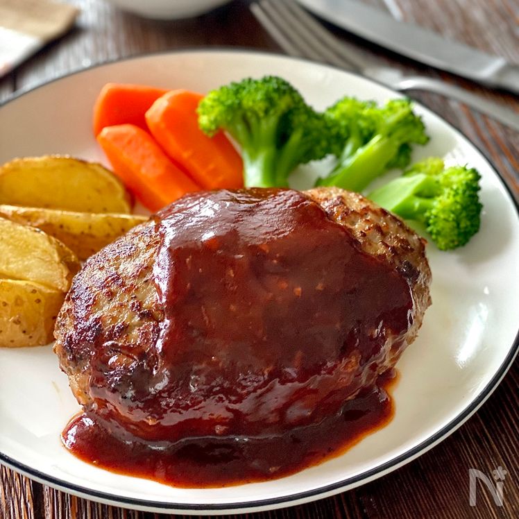 Basic Hamburg Steak Recipe (基本のハンバーグ) Process7