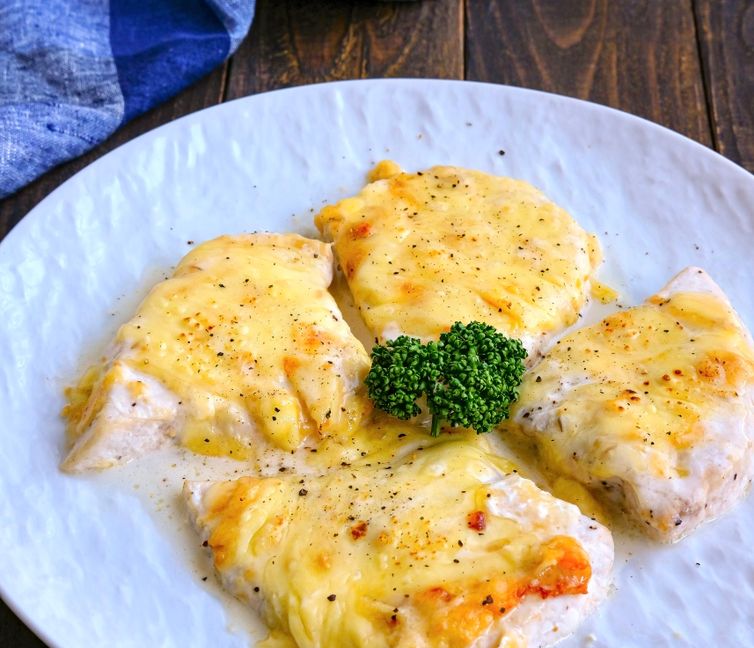 Miso, Mayonnaise, and Cheese Baked Swordfish