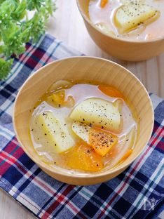 Olive Oil and Black Pepper Miso Soup with Root Vegetables